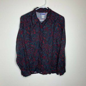 Pendleton Classic Women Size 6 Dark Paisley Shirt